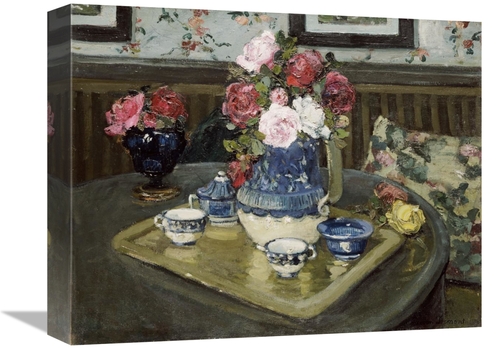 Global Gallery GCS-266210-16-142 16 in. Roses on a Table Art Print - A