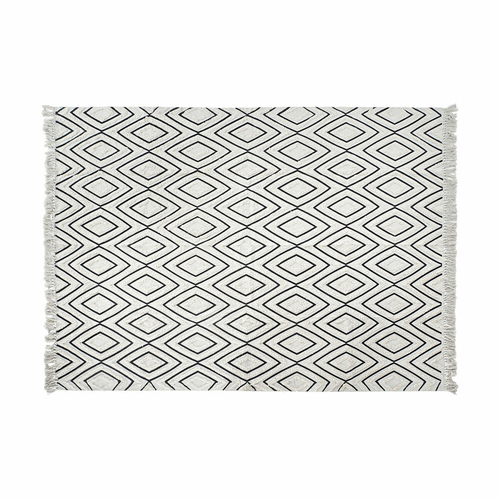 Carpet DKD Home Decor Black White (120 x 180 x 1 cm)