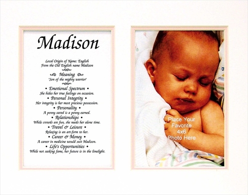 Main Townsend FN02Megan Personalized Matted Frame With The Name & Its Meani image