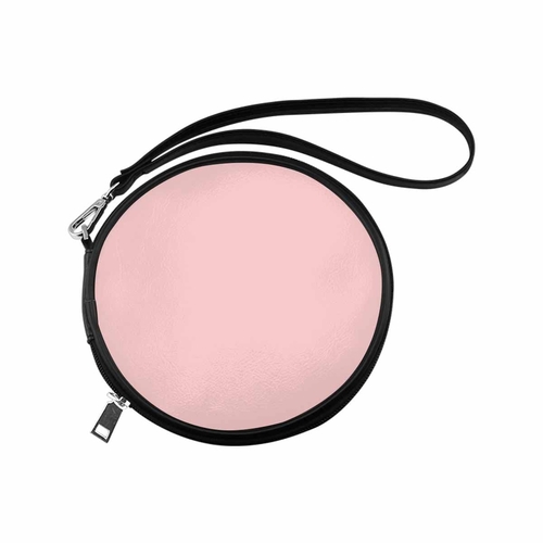 Womens Round Handbag - Rose Quartz Red