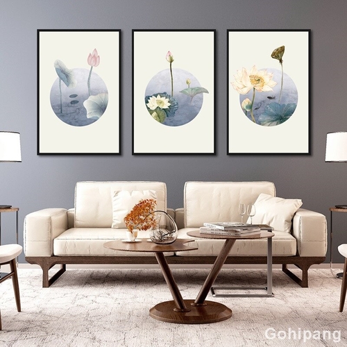 Chinese Artistic Conception Lotus Decorative