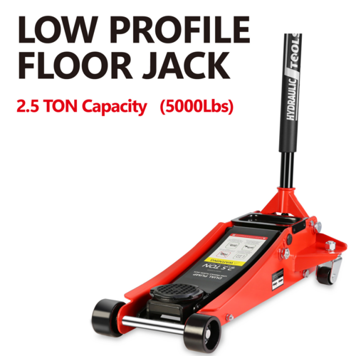 2.5 Ton Hydraulic Low Profile Aluminum And Steel Racing Floor Jack 