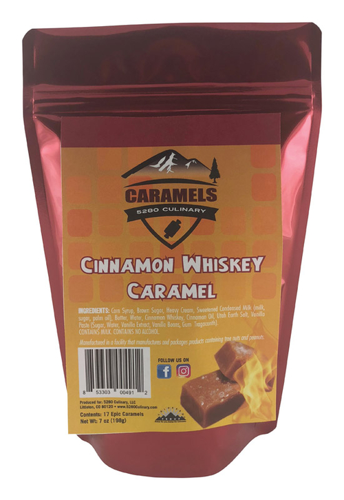 5280 Culinary 9015317 7 oz Cinnamon Whiskey Caramels