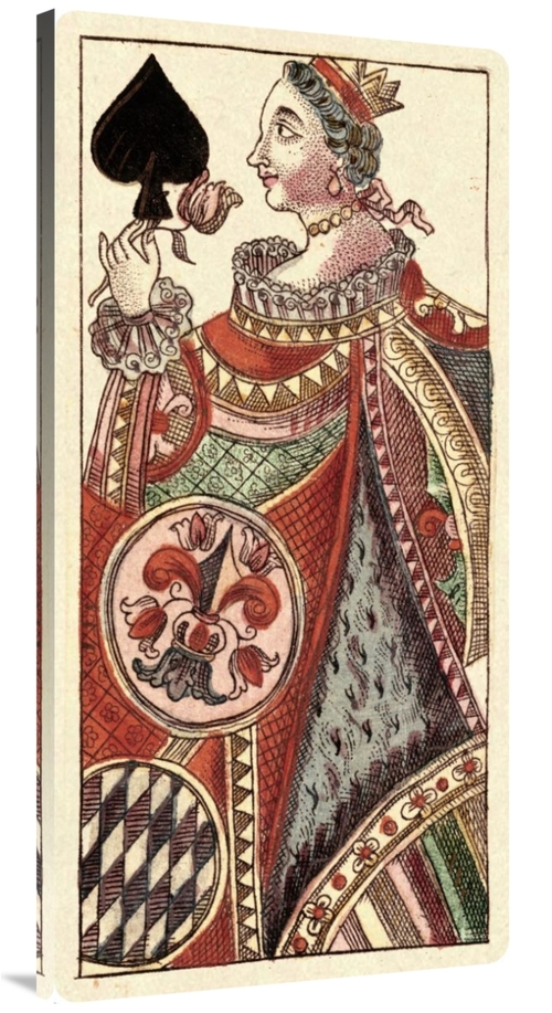 Global Gallery GCS-455057-2448-142 24 x 48 in. Queen of Spades - Bauer
