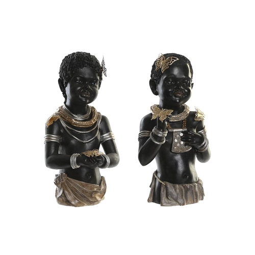 Decorative Figure DKD Home Decor 20,5 x 18 x 35 cm Black Colonial