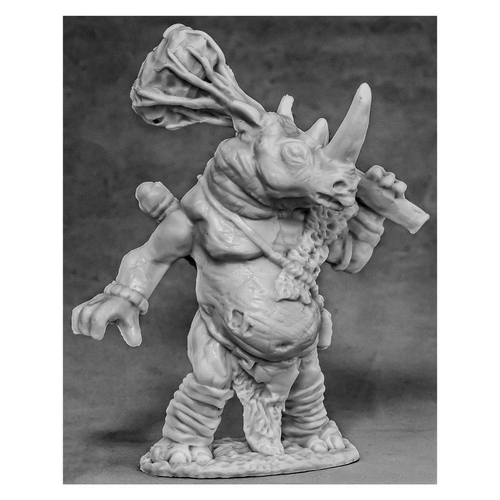 Reaper Miniatures REM77587 Bones - Avatar of Resilience - Rhino W3
