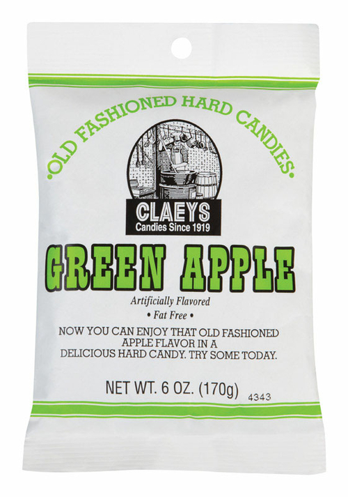 Claeys Candy 691 6 oz Green Apple Hard Candy