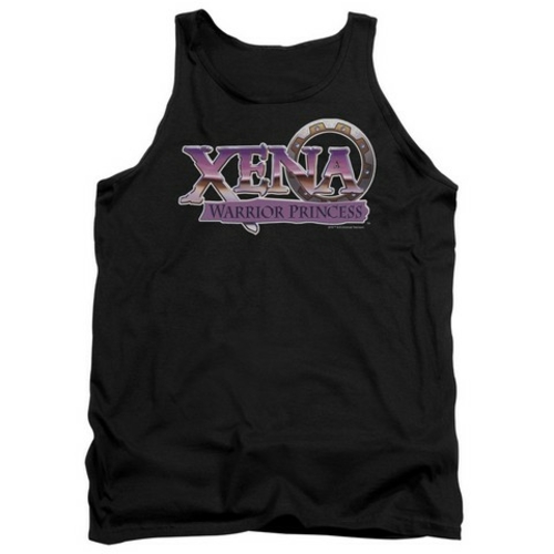 Trevco Xena-Logo Adult Tank Top, Black - XL