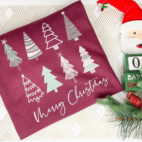 Boho Christmas Trees Sweatshirt