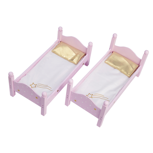 Olivia's Little World Purple Doll Wooden Bunk Bed