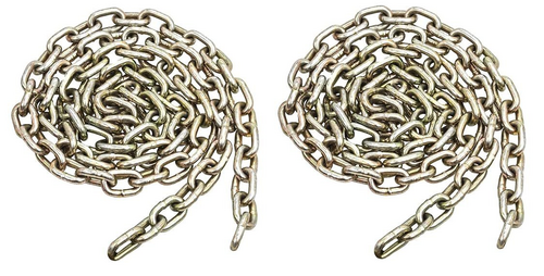 Strong Metal Polished Chain 10 ft Long with Padlock for pack of 2