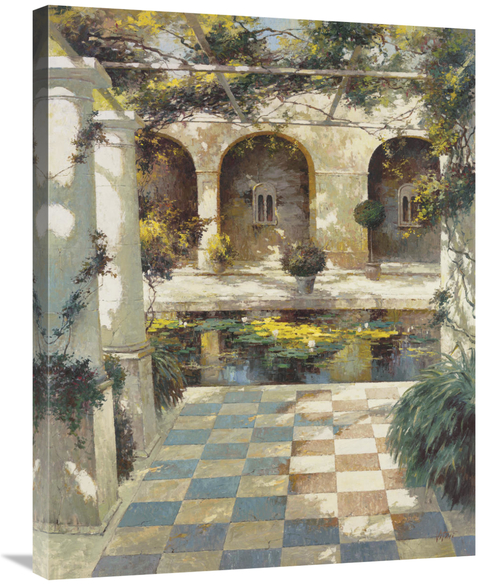 Global Gallery GCS-121771-2432-142 24 x 32 in. Courtyard VIlla I Art P