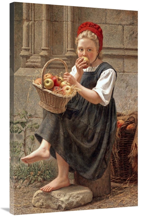 Global Gallery GCS-268582-40-142 40 in. The Apple Girl Art Print - Cha