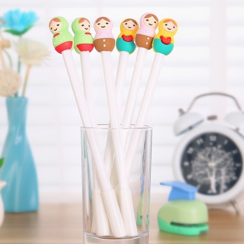 3 pcs/Lot Stationery Cute Doll gel pens Gel-Ink