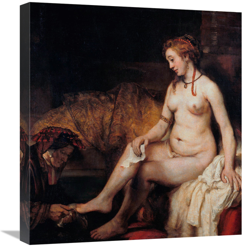 Global Gallery GCS-279575-22-142 22 in. Bathsheba at Her Bath Art Prin