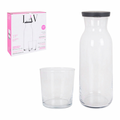 Set LAV Crystal Jug Glasses Plastic 1,2 L (7 pcs)