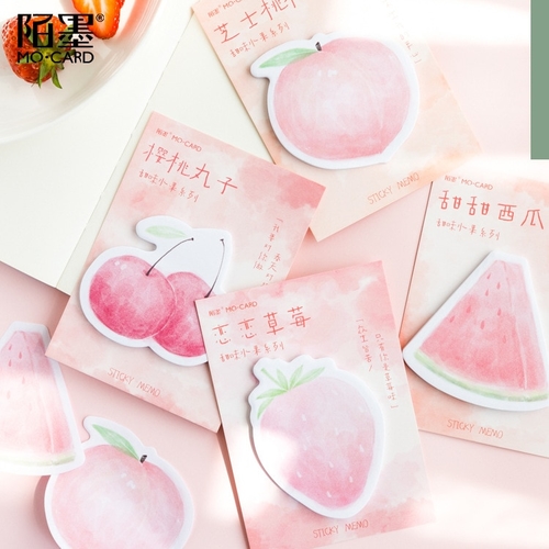 Strawberry Peach Sticky Note Sticker