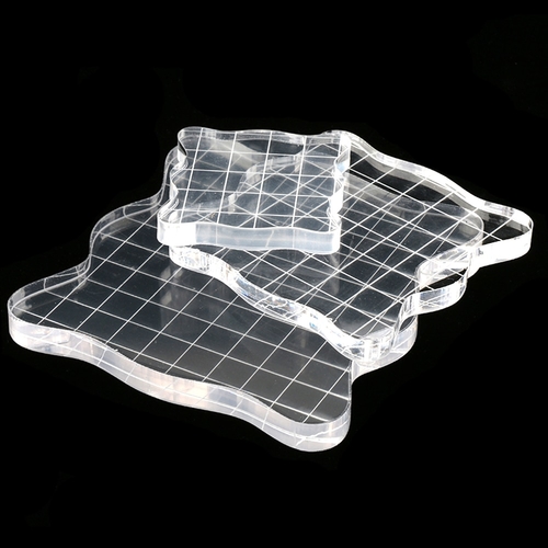 1 Pcs Clear Transparent Stamp Scale Acrylic
