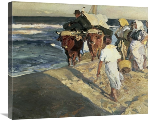 Global Gallery GCS-280131-30-142 30 in. Taking Out the Boat Art Print 