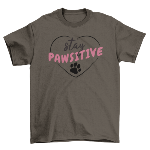 Main Stay pawsitive heart t-shirt image