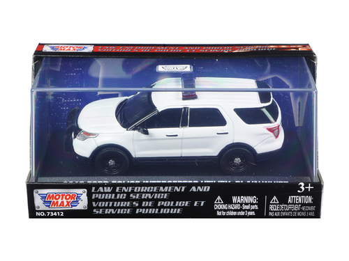 2015 Ford Police Interceptor Utility Plain White 1/43 Diecast Model