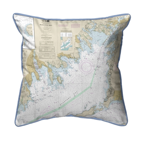 Betsy Drake SN13230BB 12 x 12 in. Buzzards Bay, MA Nautical Map Sm