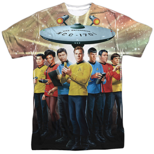 Trevco CBS1366FB-ATPP-4 Star Trek-Original Crew - Front & Back Print -