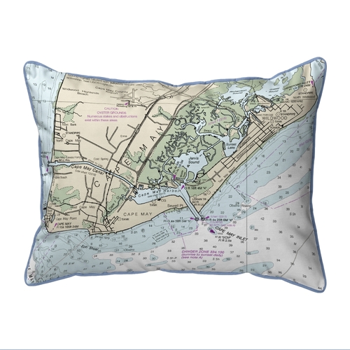 Betsy Drake SN12214CM 11 x 14 in. Cape May, NJ Nautical Map Small 