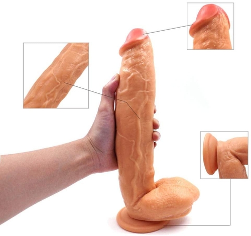 Large Dildo Super Long Realistic with Hands Free Suction Cup