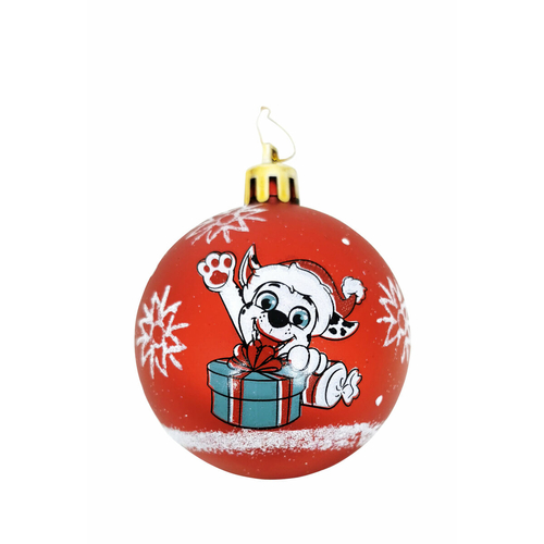 Christmas Bauble The Paw Patrol Friendship Red 6 Units Plastic (Ø 8