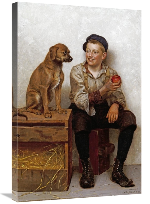 Global Gallery GCS-267791-30-142 30 in. Teasing the Pup Art Print - Jo