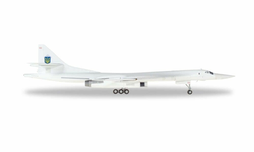 Herpa HE570824 Ukrainian Air Force TU160 1-200 Aircaft