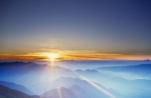 Sunrise over mountain range Poster Print by  - 24 x 16