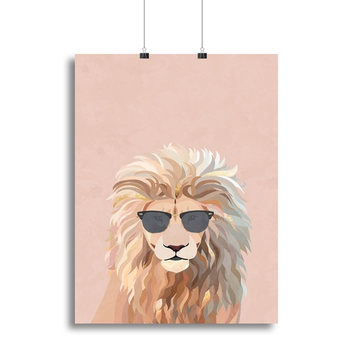 Cool cat lion Canvas Print or Poster