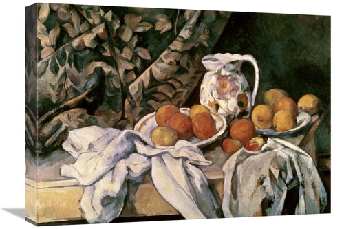 Global Gallery GCS-277045-22-142 22 in. Curtain, Carafe & Fruit Ar