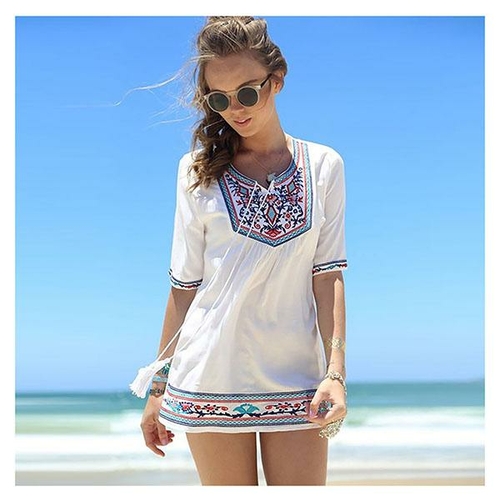 Beach Dress Chiffon Lace