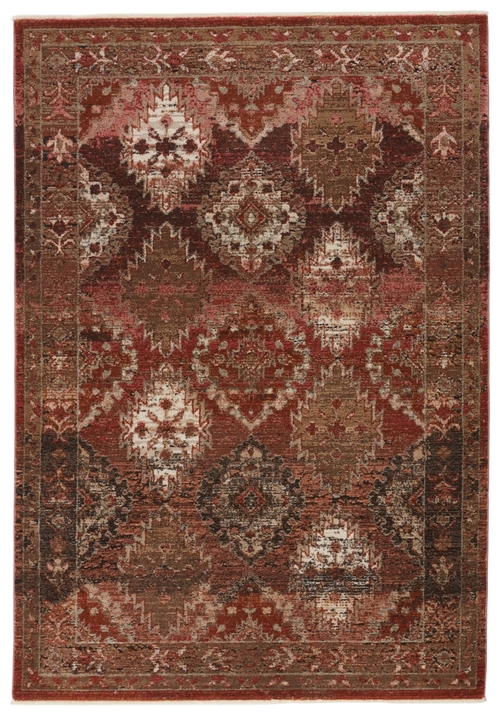Vibe by Jaipur Living RUG146845 Lia Medallion Rust & Pink Runner Rug &