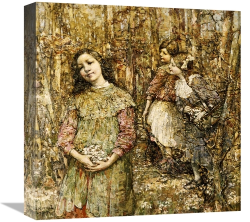 Global Gallery GCS-266585-16-142 16 in. Gathering Snowdrops Art Print 