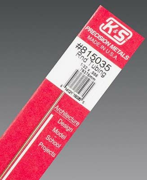 K&S Engineering K-S815035 0.03 in. Round Tubing