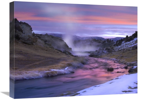 Global Gallery GCS-397148-1824-142 18 x 24 in. Hot Creek at Sunset,