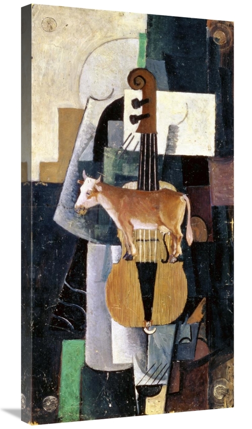 Global Gallery GCS-278332-36-142 36 in. Cow & Violin, 1913 Art Pri