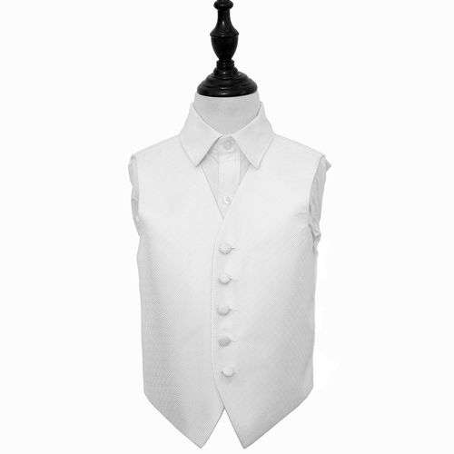 Greek Key Waistcoat - Boys - Ivory, 28'