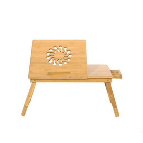 Adjustable Bamboo Rack Shelf Dormitory Bed Lap Desk