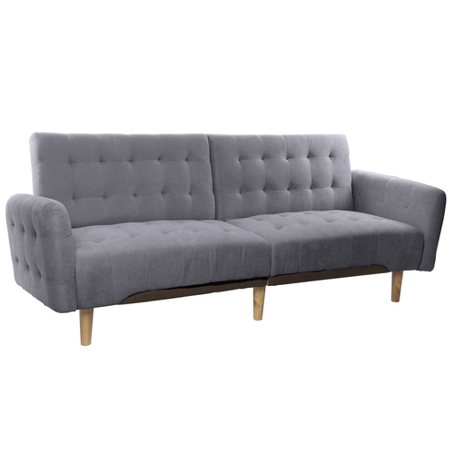 Sofabed DKD Home Decor Grey Polyester Wood Plastic Modern Scandi 190 x