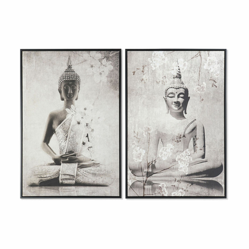 Painting DKD Home Decor Buddha Oriental 63 x 4,5 x 93 cm (2 Units)