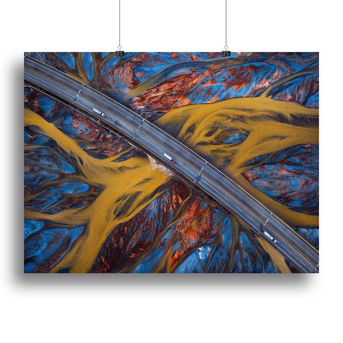 Above The Colorful River Canvas Print or Poster