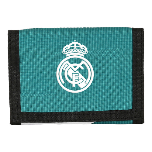 Purse Real Madrid C.F. White Turquoise Green (12.5 x 9.5 x 1 cm)