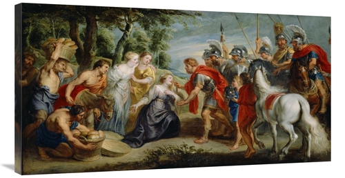 Global Gallery GCS-454983-40-142 40 in. David Meeting Abigail Art Prin