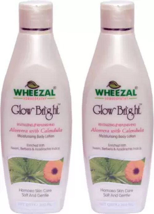 GLOWBRIGHT REVITALIZING ALOEVERA WITH BODY LOTION-PACK OF 2  (400 ml)