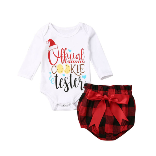 Xmas Newborn Baby Girl Clothes Sets My First